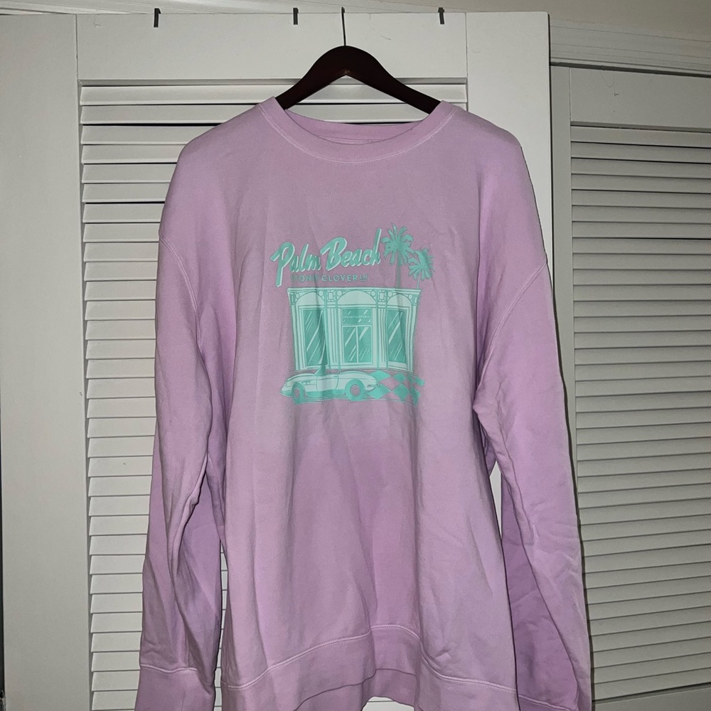 Stoney Clover Lane Lavender and Mint Crew Neck—Limited Edition Palm Bea